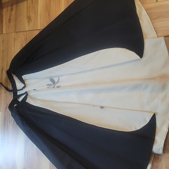 Vintage 50s Wiggle Cocktail Dress XS with Beautiful Reversible Hostess Skirt M - Picture 10 of 16